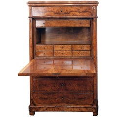 19th Century Biedermeier Secretary Walnut