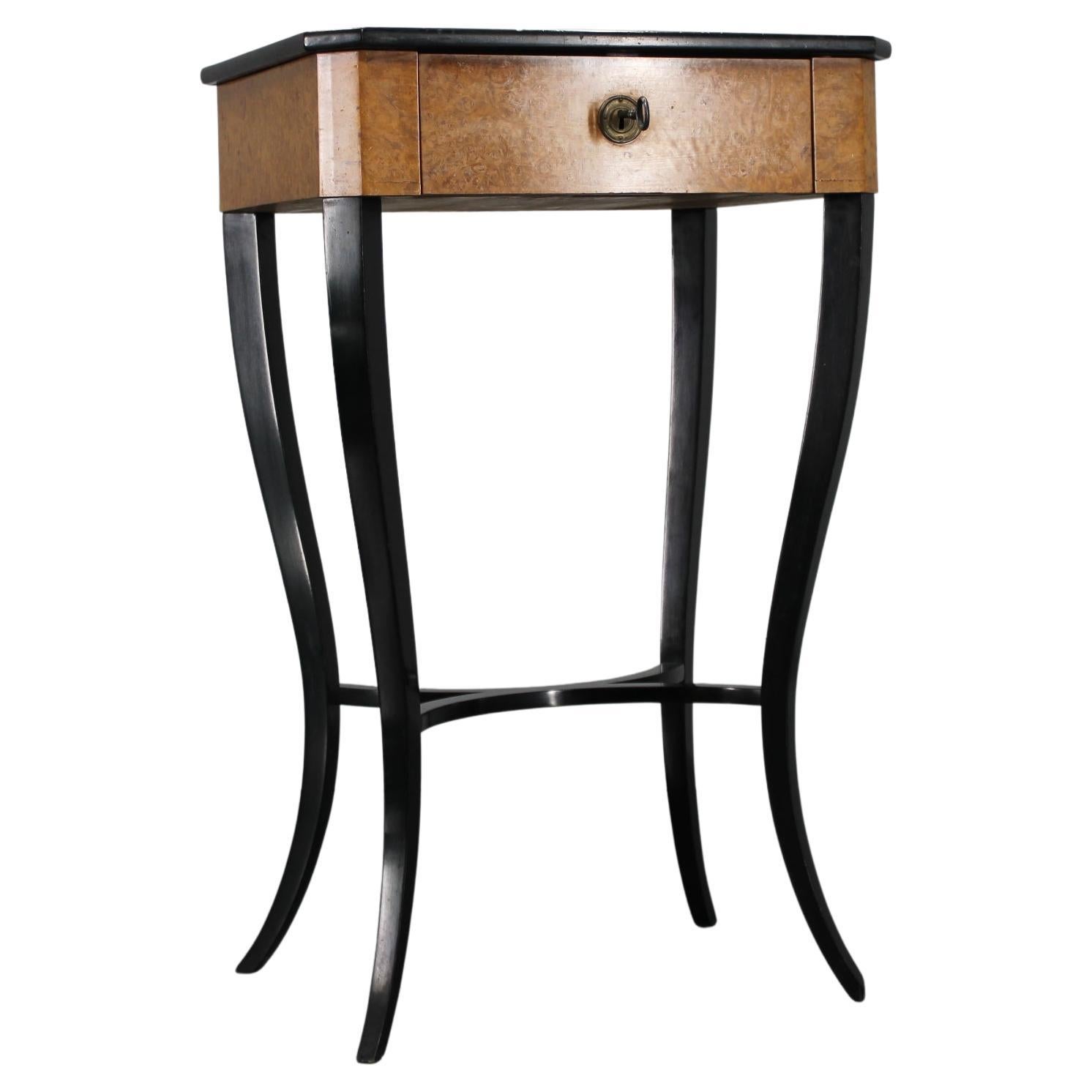 Table de couture Biedermeier du XIXe siècle, Autriche en vente