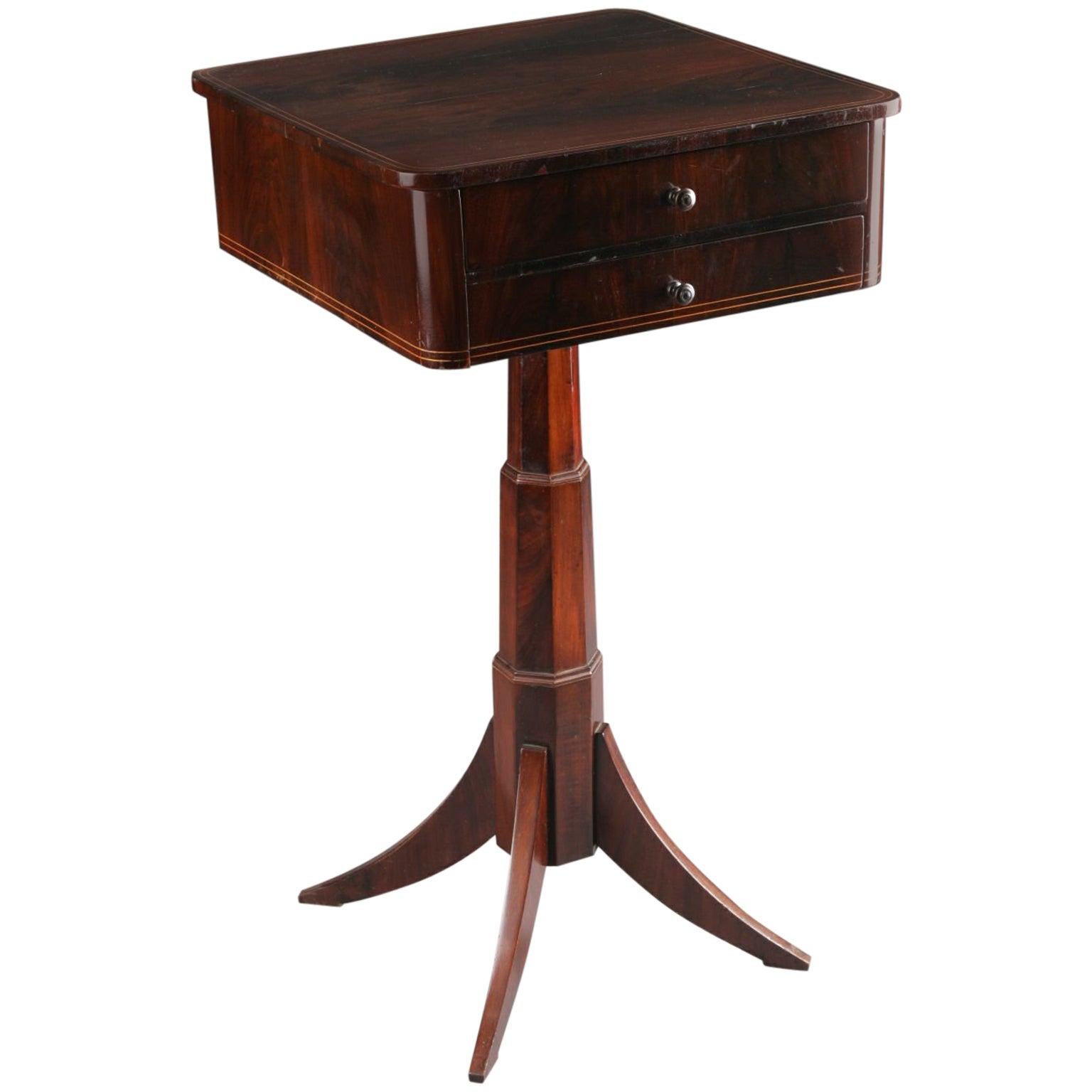 19th Century Biedermeier Sewing Table For Sale