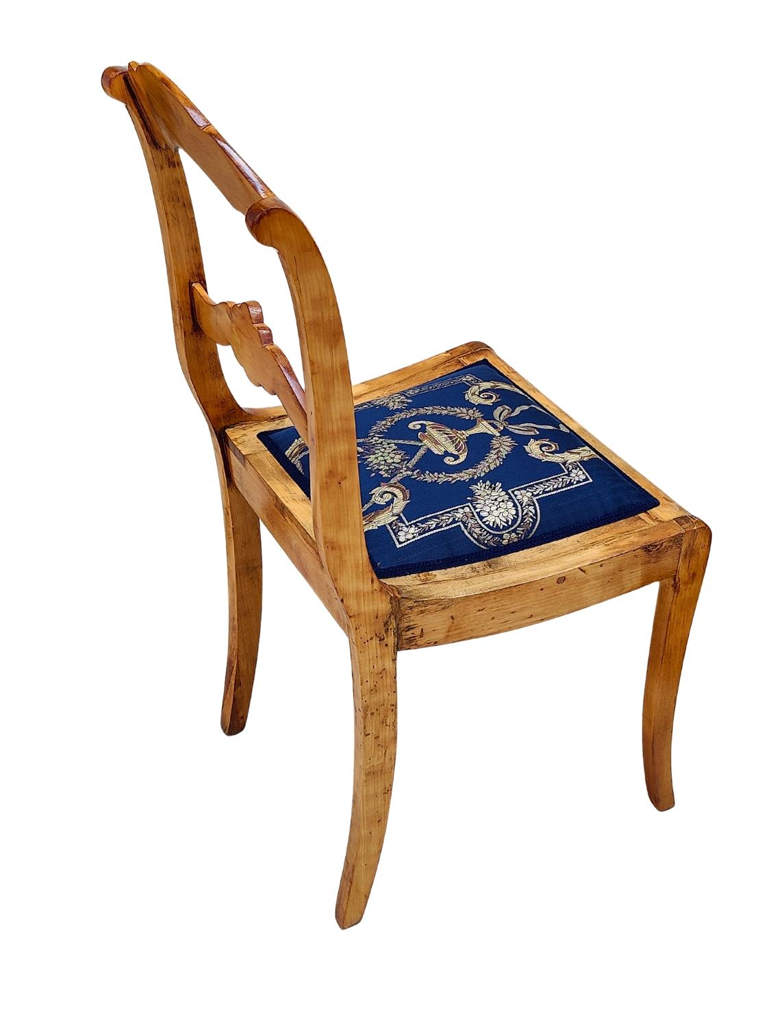 XIXe siècle Chaise d'appoint Biedermeier du 19e siècle en vente