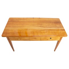 19th Century Biedermeier Solid Cherrywood Table