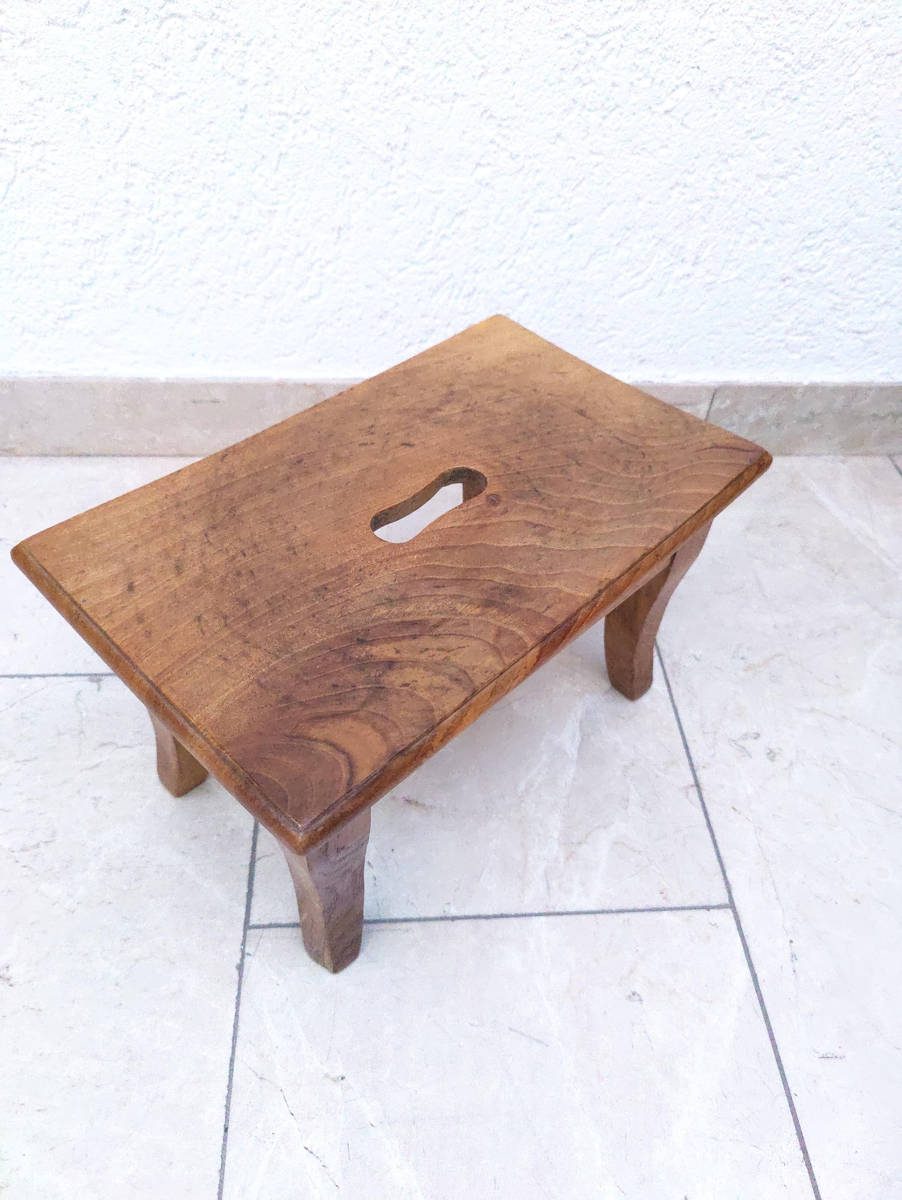 Oak 19th Century Biedermeier Footstool For Sale