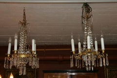 Lampadario a sospensione antico in stile Biedermeier del XIX secolo