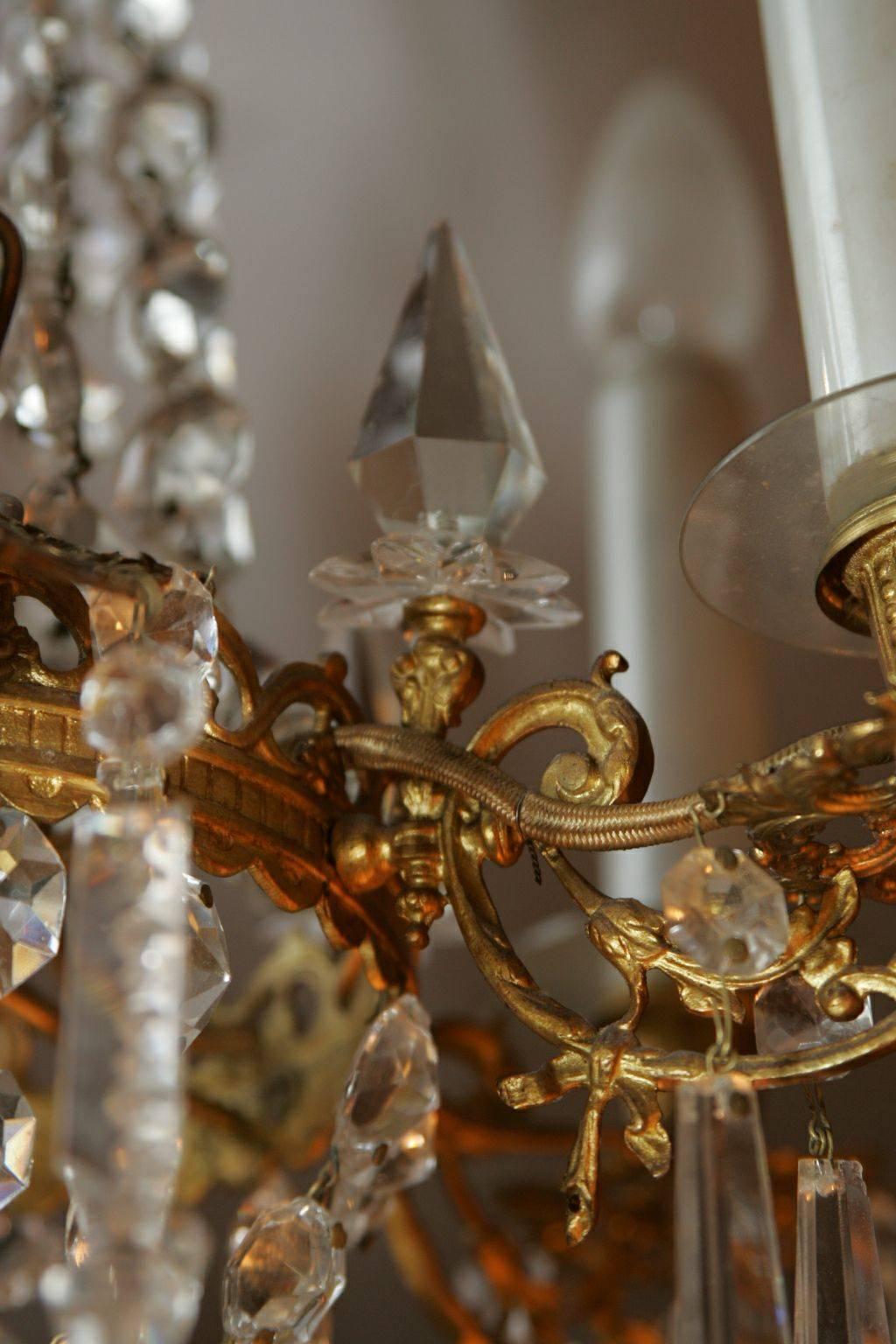 19th Century Biedermeier Style Antique Pendant Lamp Chandelier For Sale 3