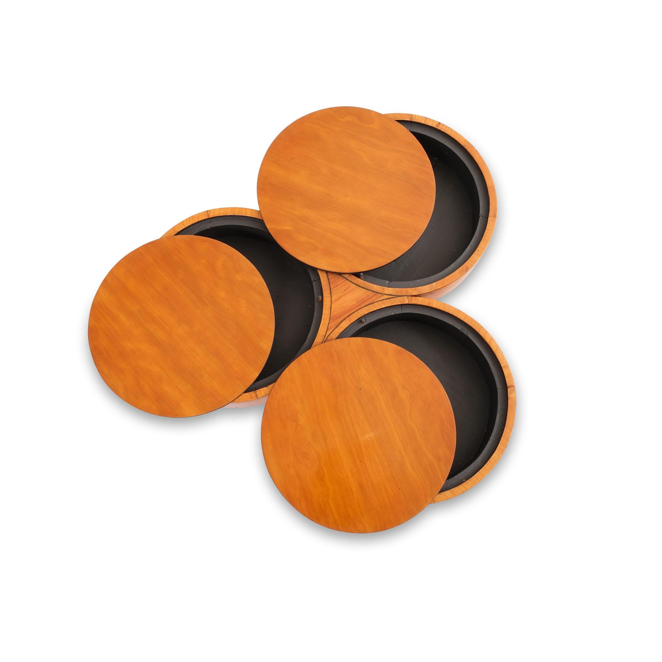 Veneer 19th Century Biedermeier Style Jardinière Side Table Swan For Sale