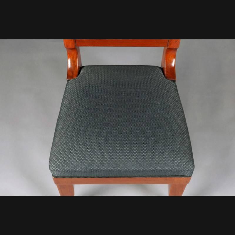 19th Century Biedermeier Style Mahogany Chair For Sale 2