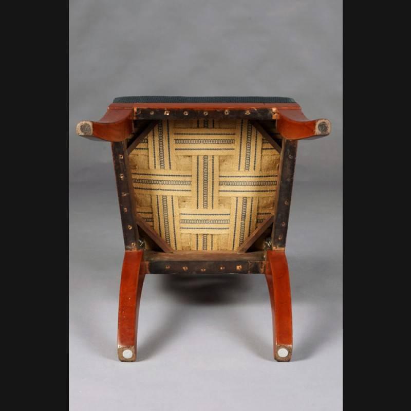 19th Century Biedermeier Style Mahogany Chair For Sale 3