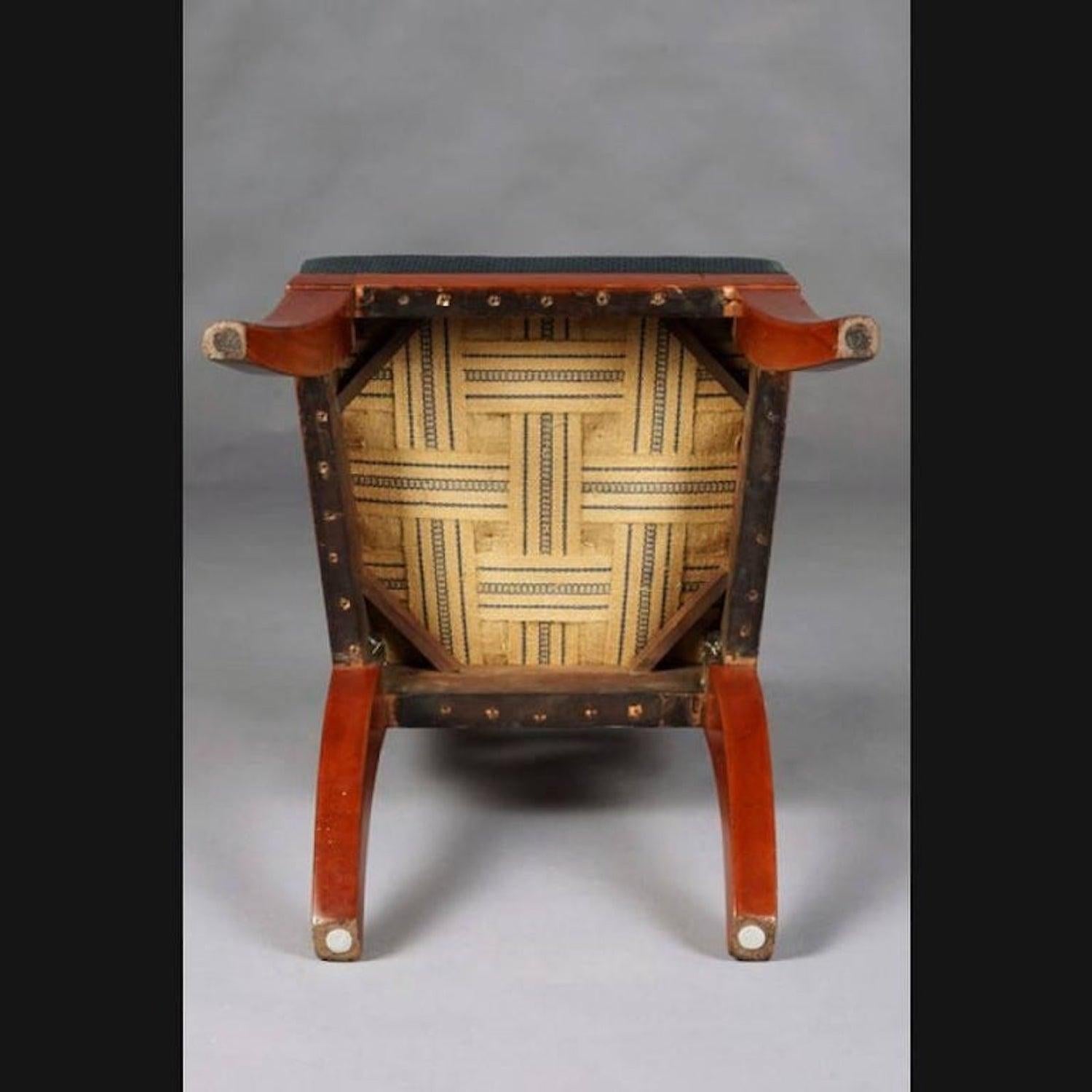 Sedia in mogano stile Biedermeier del XIX secolo in vendita 3