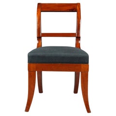 Antique 19th Century Biedermeier Style Mahogany Chair