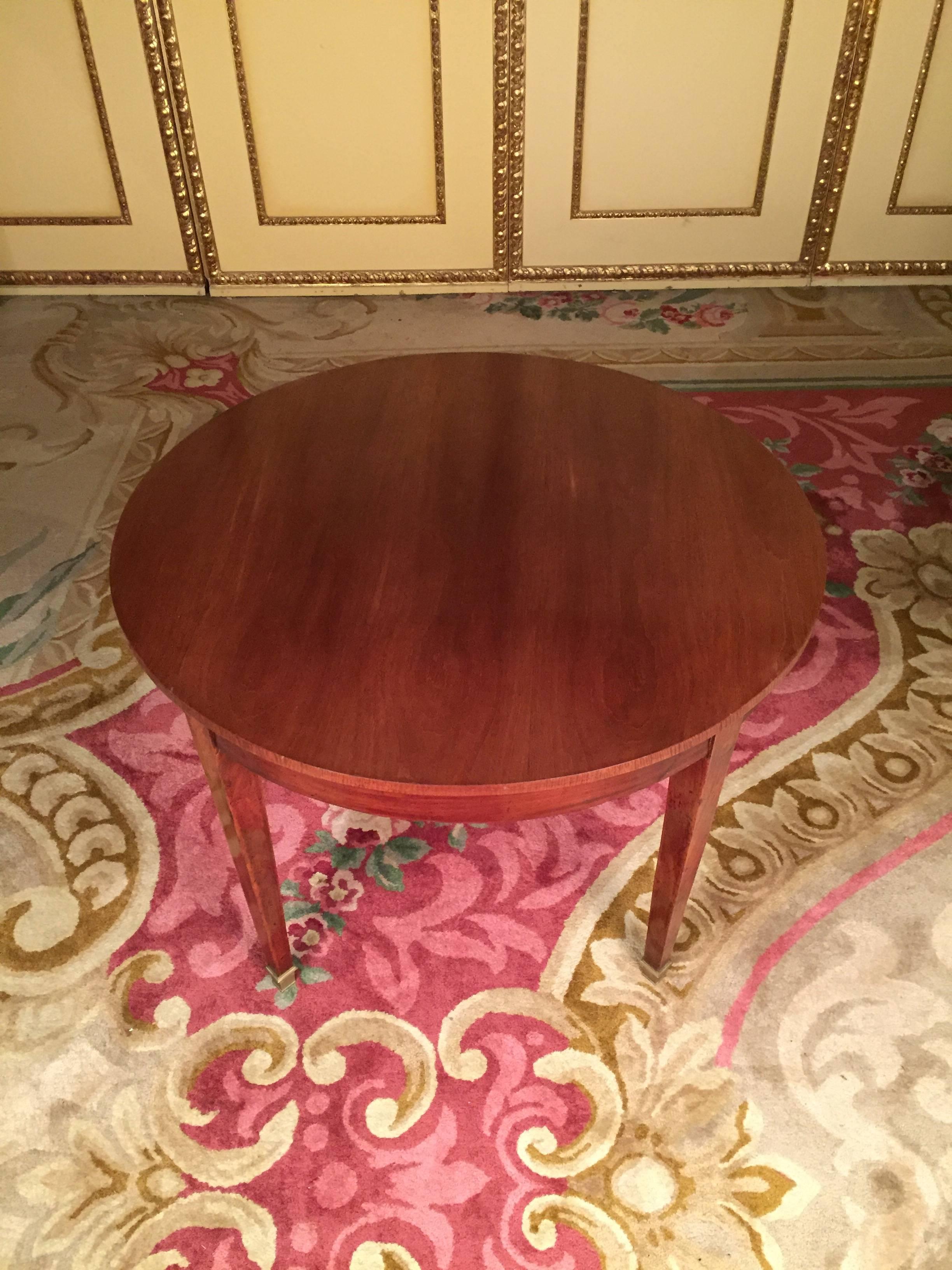 German 19th Century Biedermeier Table Mahogany For Sale