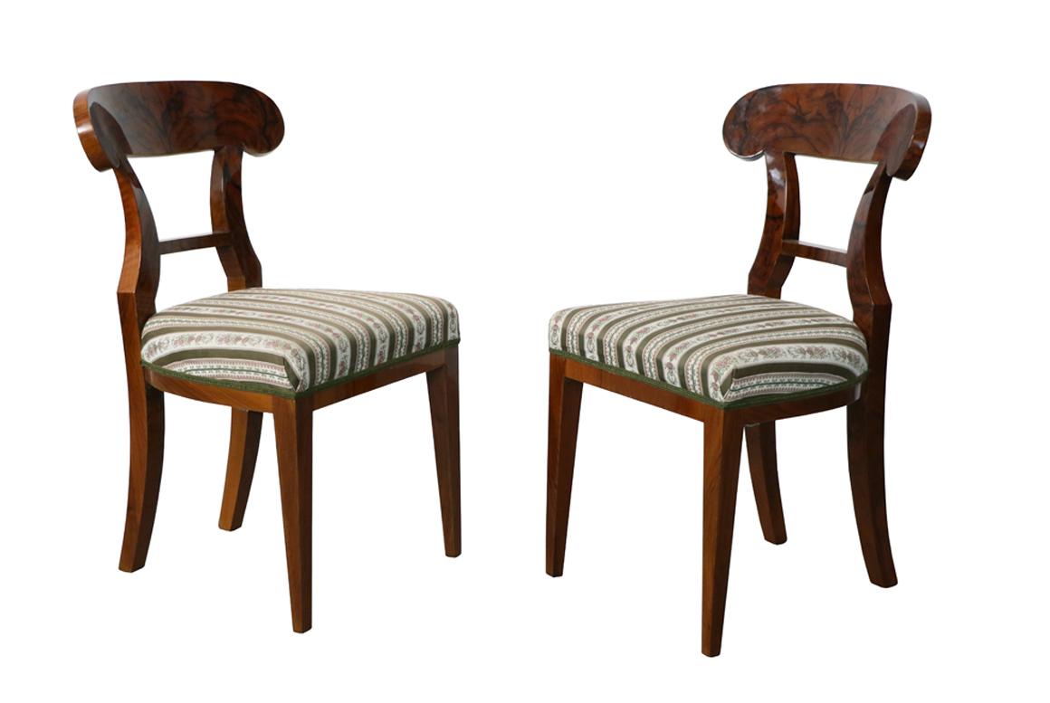 Poli Deux chaises Biedermeier du 19ème siècle Vienne, vers 1830. en vente