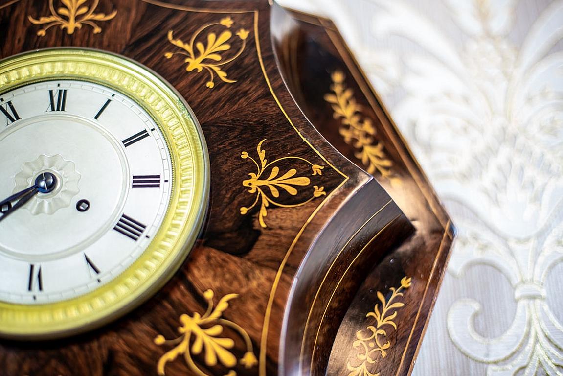 19th Century Biedermeier Wall Clock For Sale 1