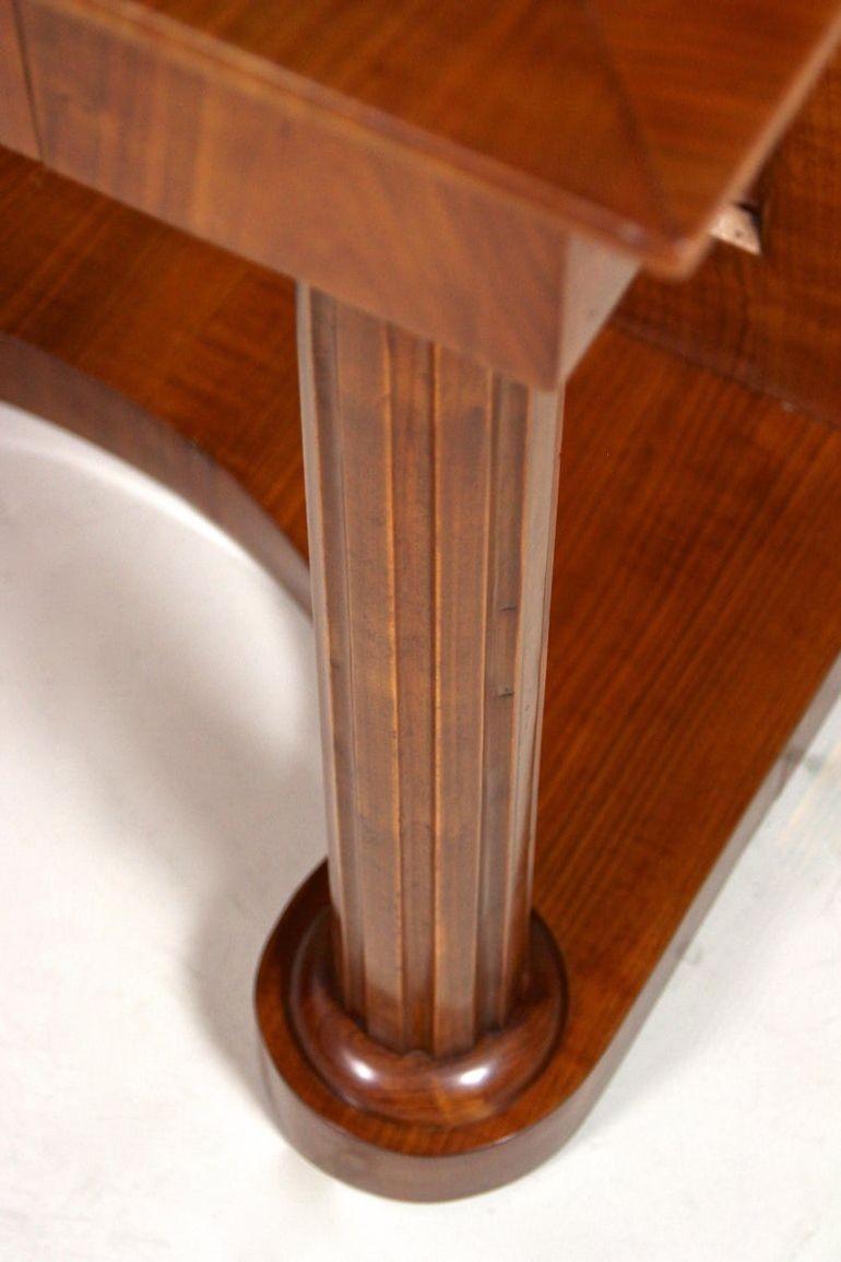 19th Century Biedermeier Wall Console/ Side Table, Cherrywood, AT circa 1860 For Sale 9
