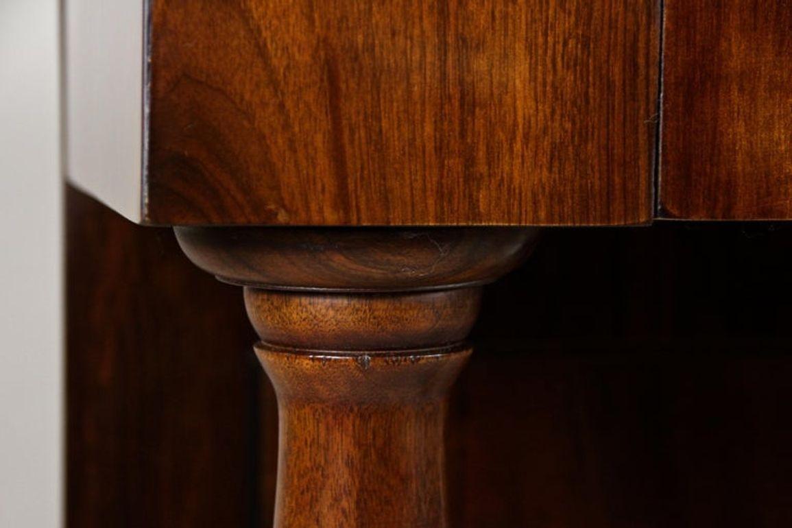 19th Century Biedermeier Wall Console Table with Columns, Nutwood, AT ca. 1860 For Sale 14