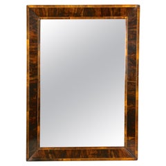 19th Century Biedermeier Wall Mirror, Walnut Polished, Austria ca. 1835