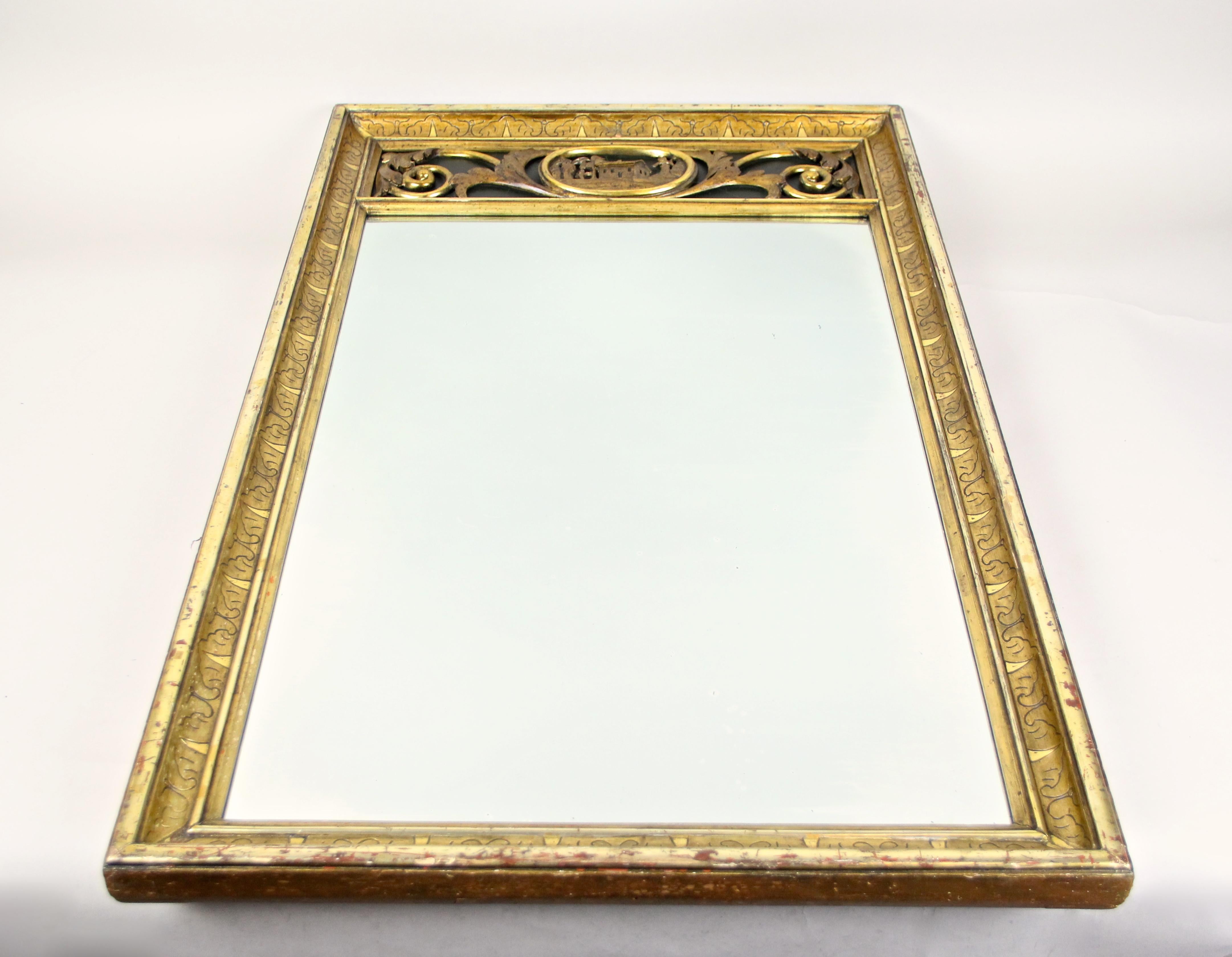 19th Century Biedermeier Wall/ Trumeau Mirror, Austria, circa 1825 7