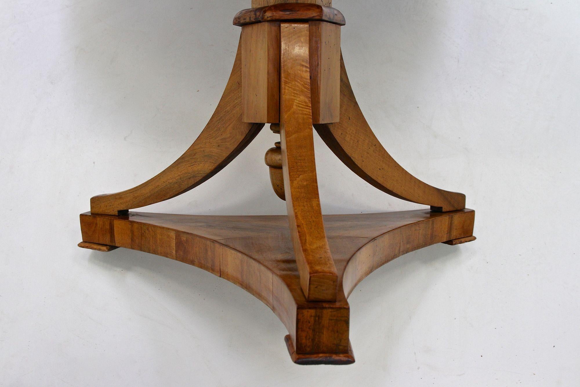 Table de salle à manger Biedermeier du 19ème siècle, polie, datant d'environ 1830 en vente 8