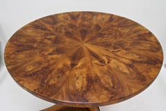 Tavolo da pranzo in noce Biedermeier del XIX secolo, lucidato - AT 1830 ca.