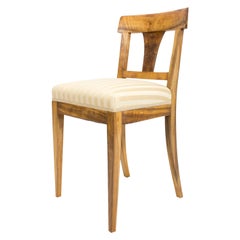 19th Century Biedermeier Walnut Chair