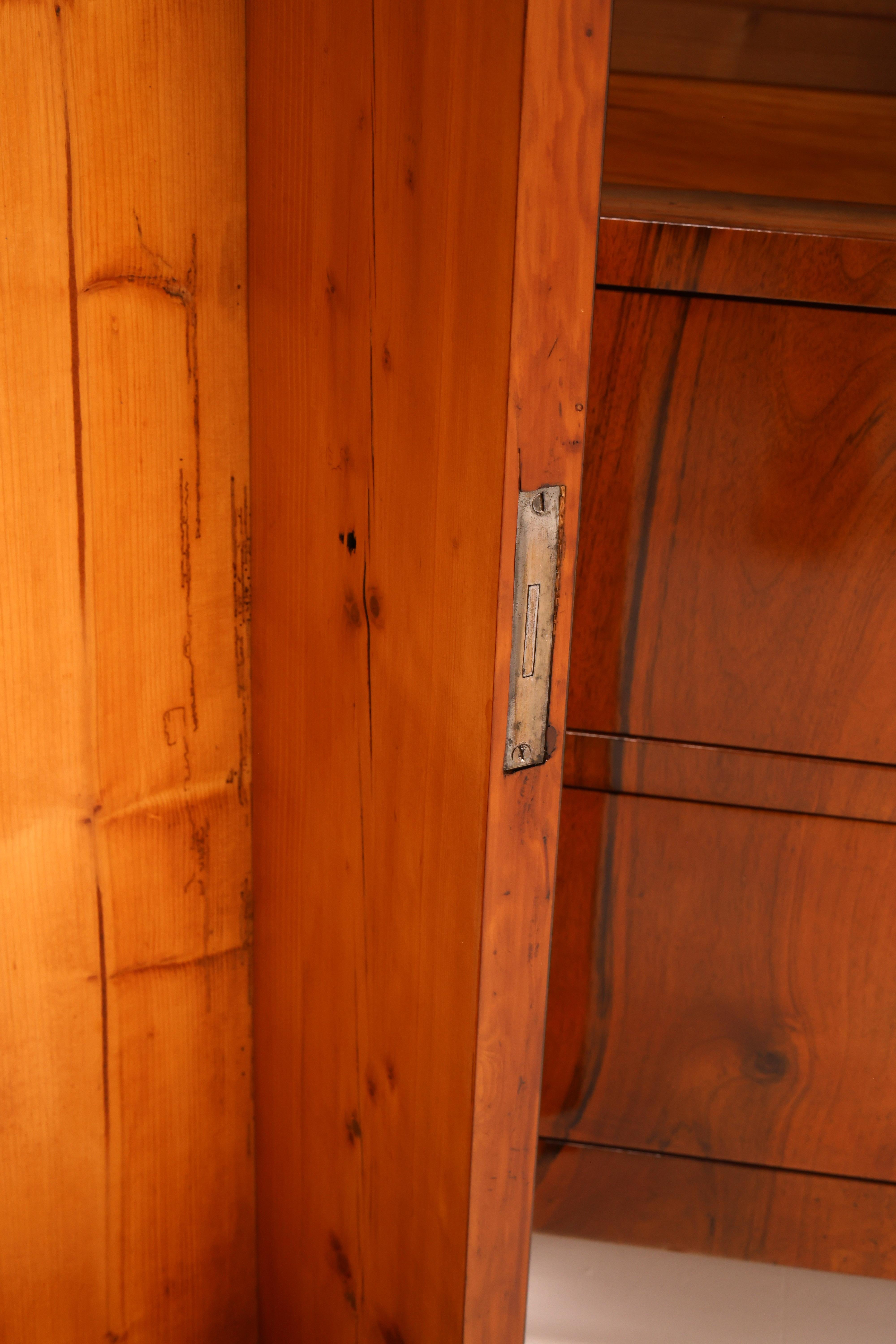 19th Century Biedermeier Walnut Chest of Drawers For Sale 6