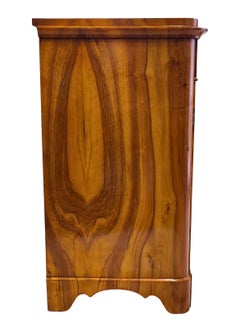 19th Century Biedermeier Walnut Half Cabinet / Commode