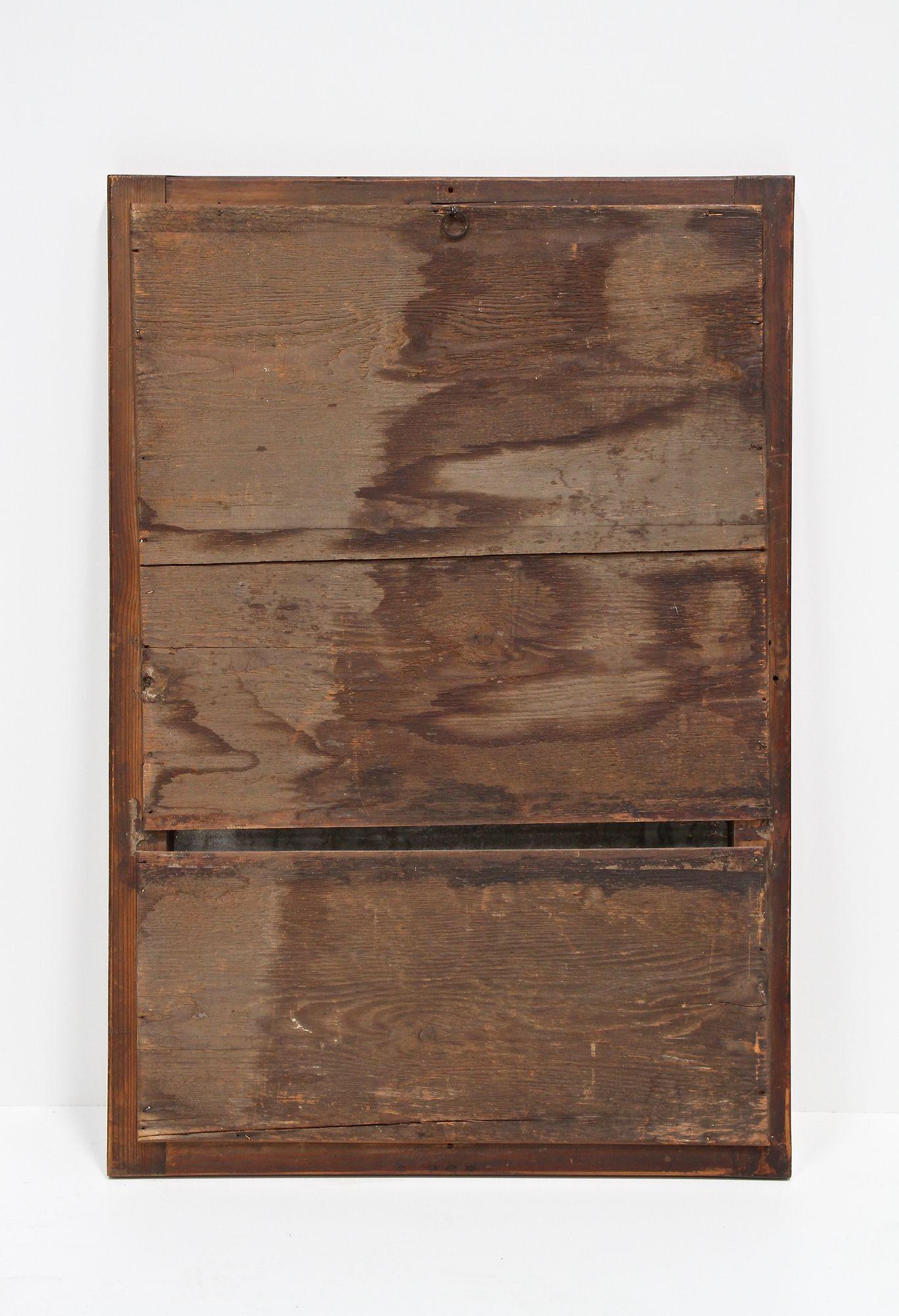 19th Century Biedermeier Walnut Mirror - Original Facet Cut Mirror, AT ca. 1825 For Sale 13