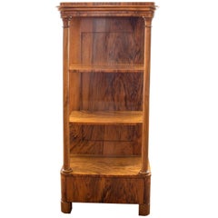 19th Century Biedermeier Walnut Pillar Etagere