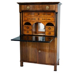 19th Century Biedermeier Walnut Secretaire. Austria, c. 1825-30.