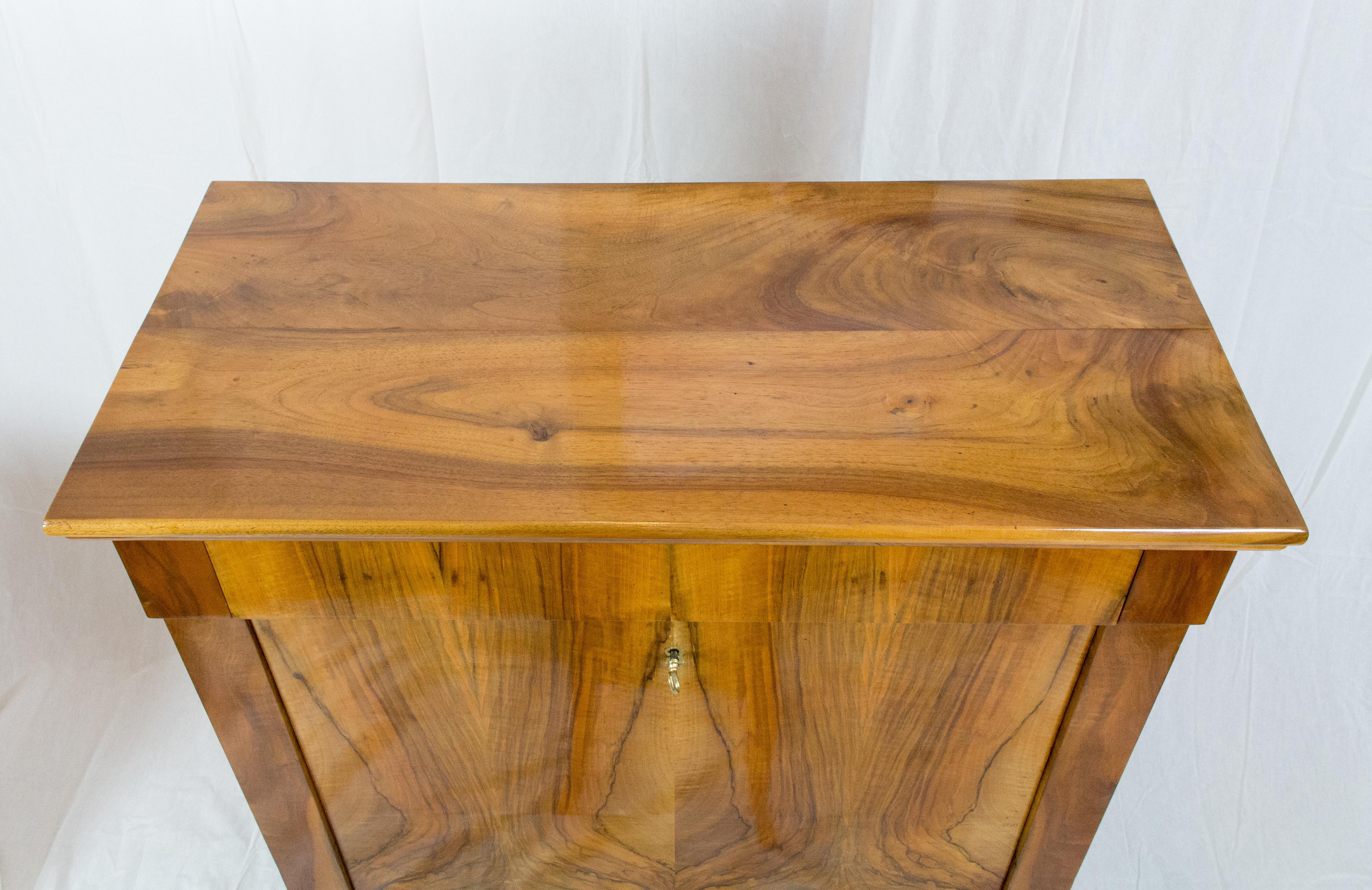 19th Century Biedermeier Walnut Secretaire  2