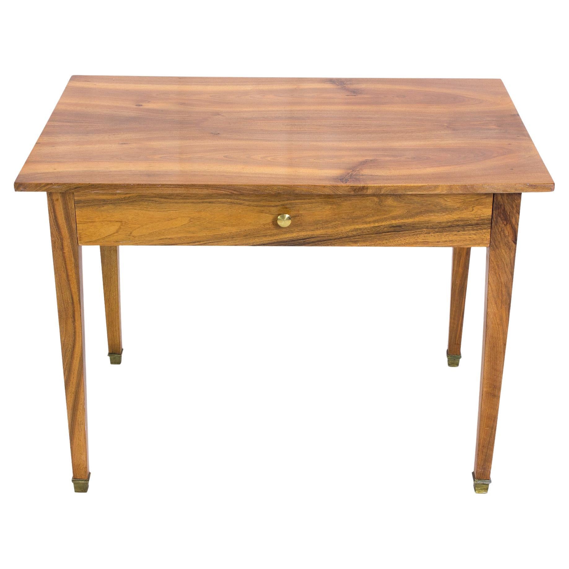 19th Century Biedermeier Walnut Table