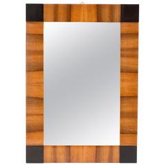 19th Century Biedermeier Walnut Wall Mirror