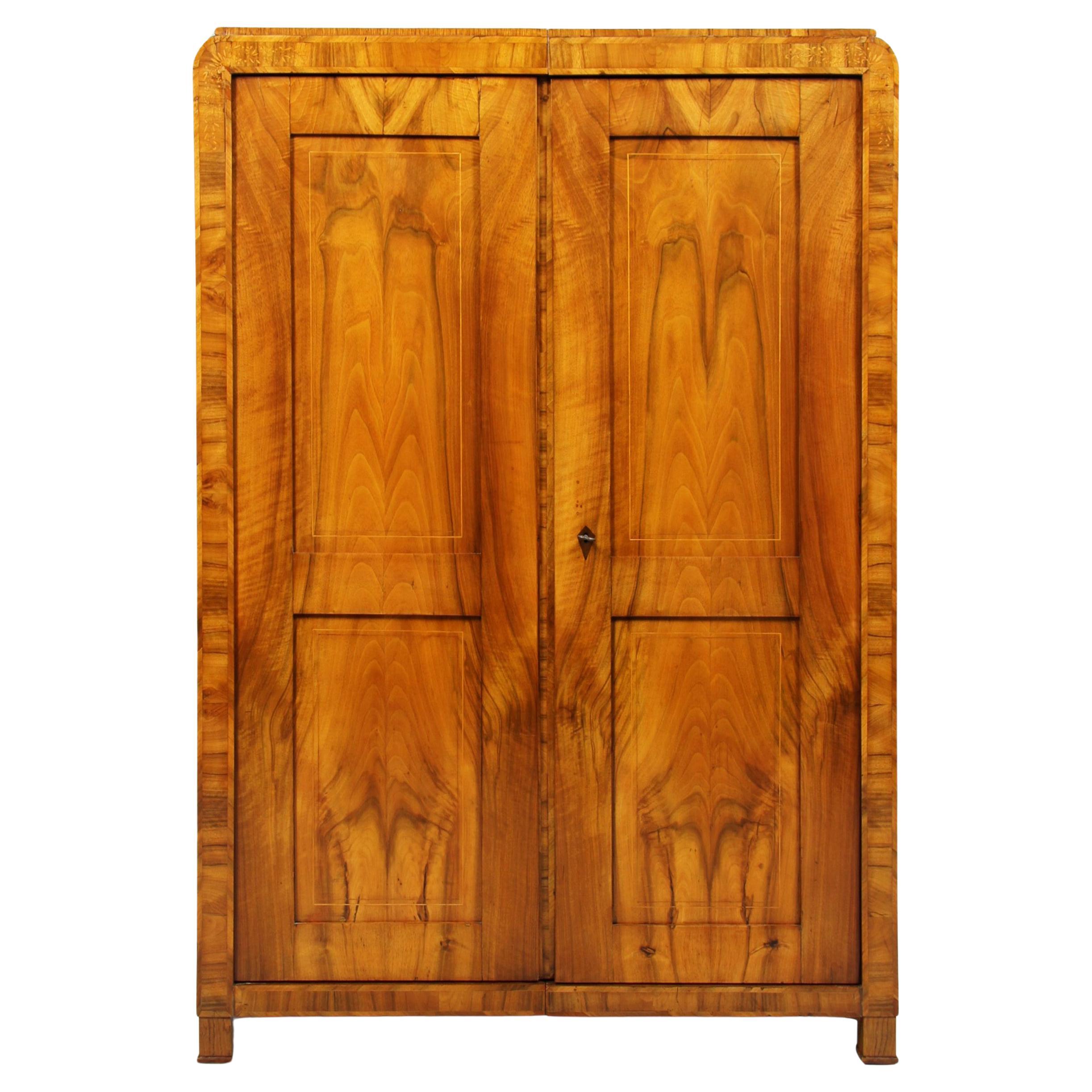 19th Century Biedermeier Wardrobe, Bohemia, Prague, circa 1830