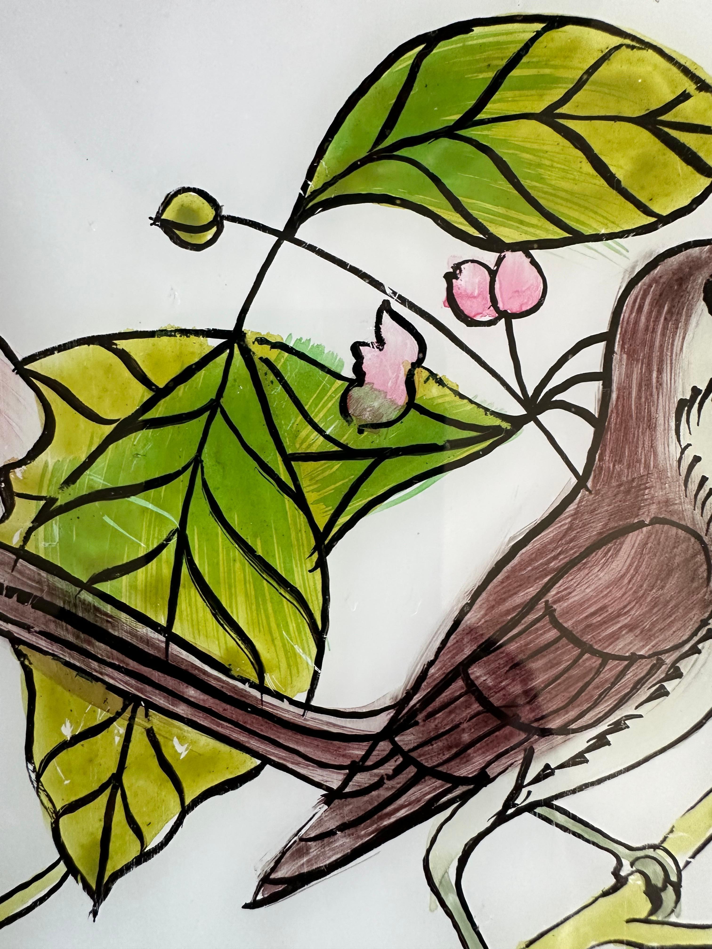 Retrato de aves del siglo XIX: Arte Ornitológico Grácil Inglés en venta