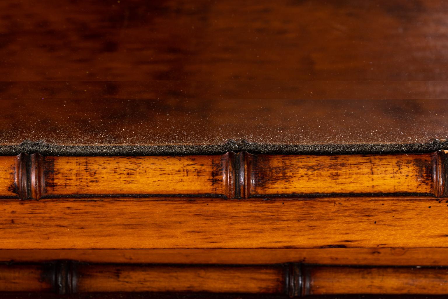 19th Century Bird's-Eye Maple Faux Bamboo Dressing Table by R. J. Horner 13