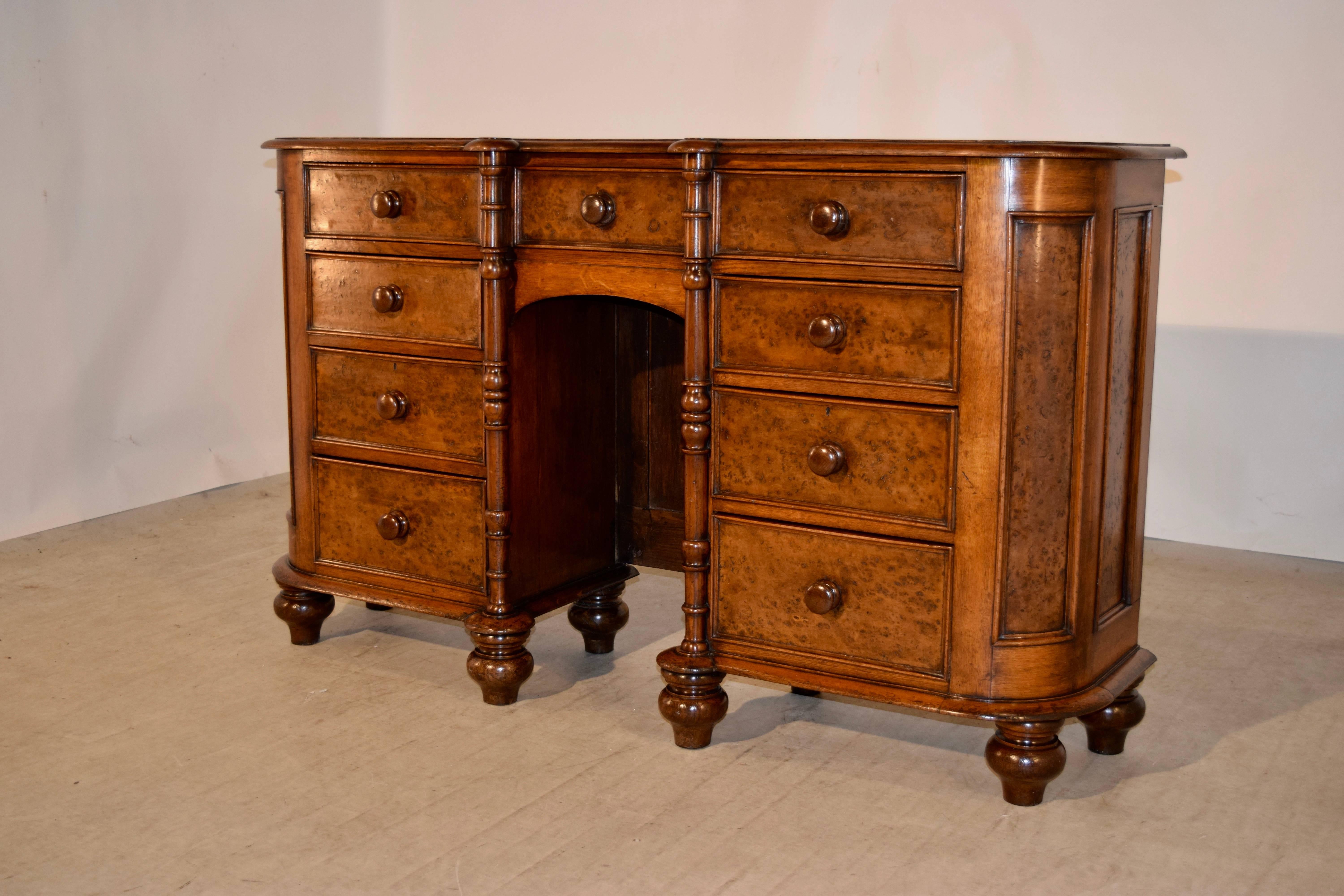 Victorian 19th Century Bird's-Eye Maple Sideboard For Sale