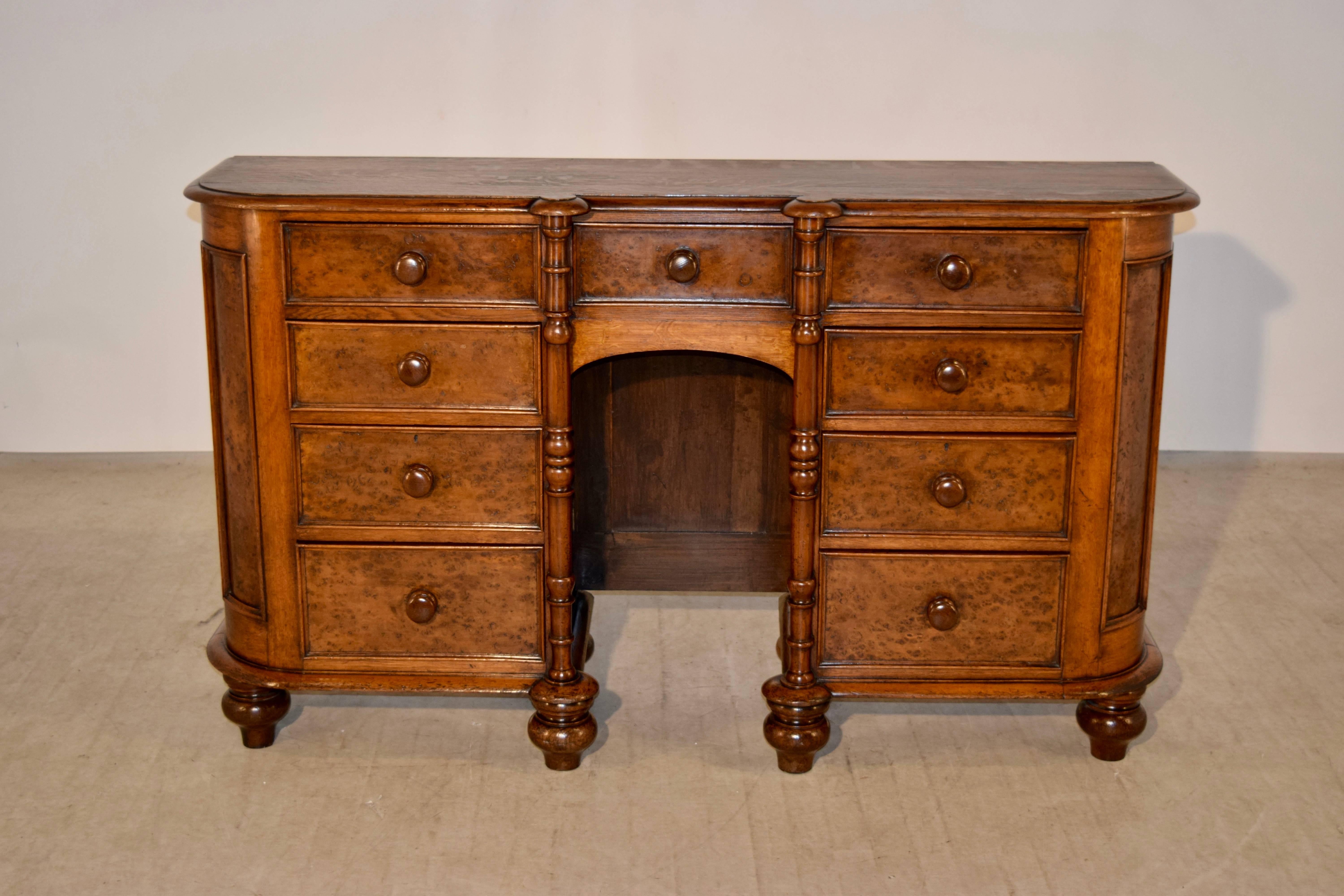 British 19th Century Bird's-Eye Maple Sideboard For Sale