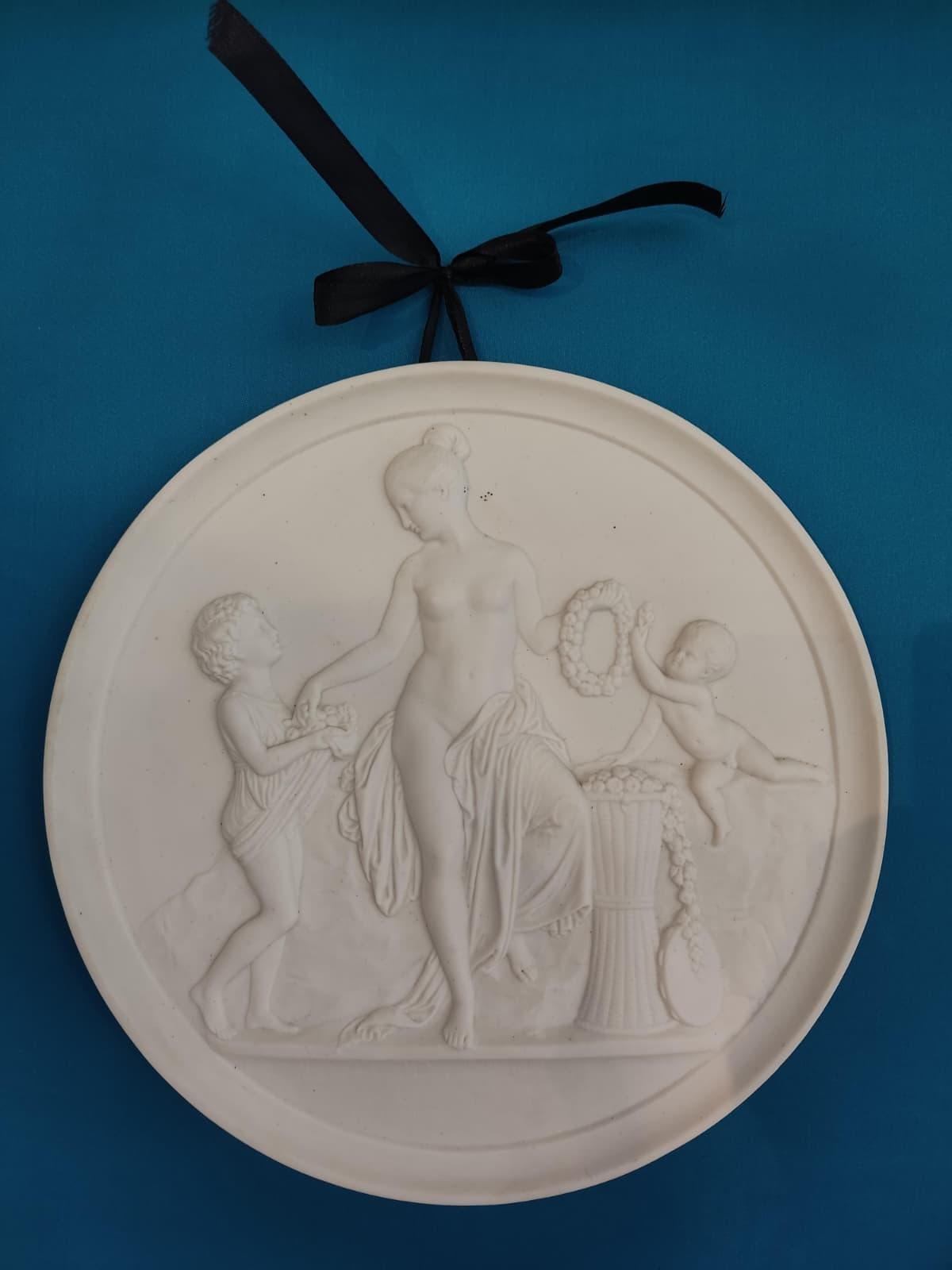 Néoclassique Porcelaine biscuitée du XIXe siècle, Four Seasons, d'après Thorvaldsen, Bing & Gröndahl en vente