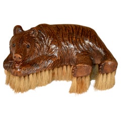 Pincel para ropa de oso Black Forest del siglo XIX