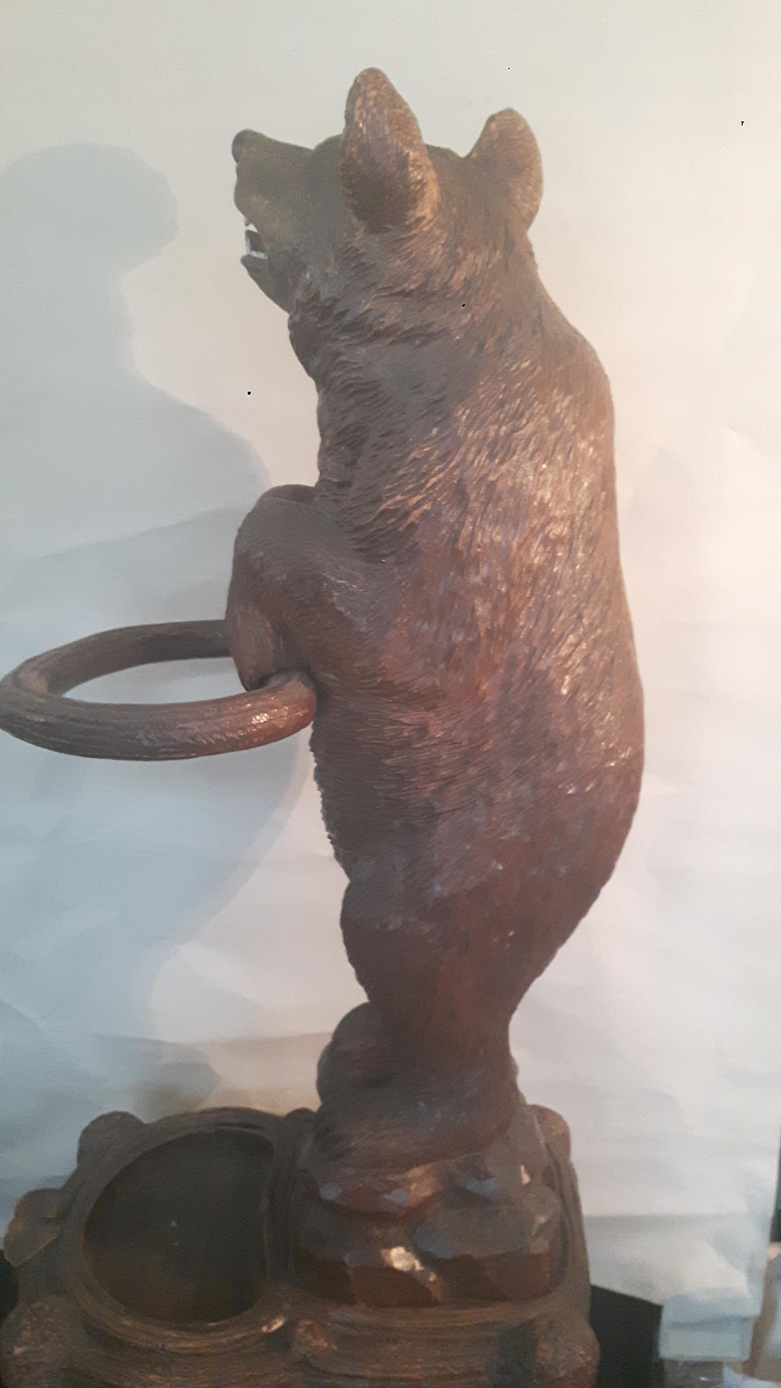 Swiss 19th Century Black Forest Bear For Sale