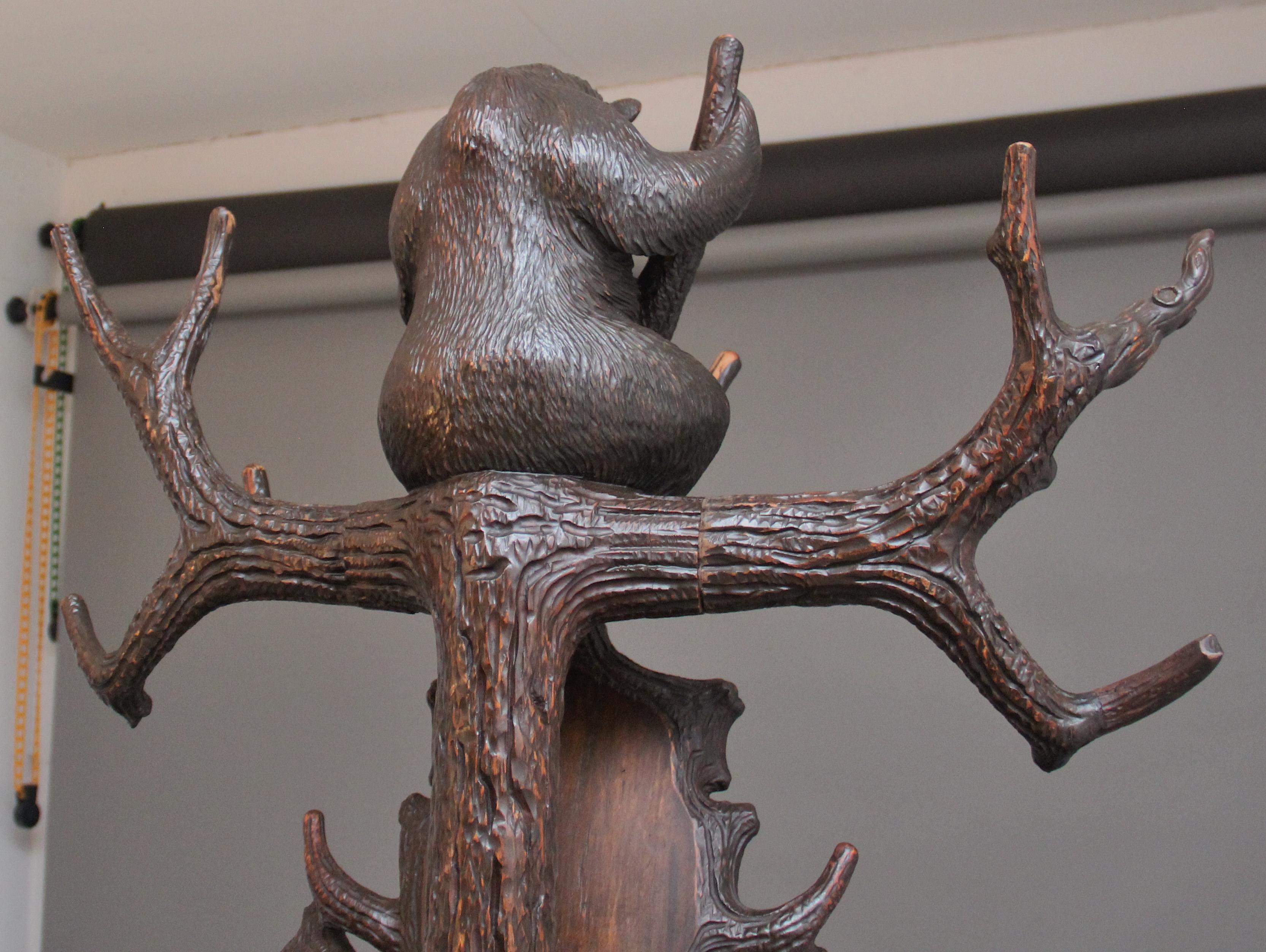 Portaoggetti a forma di orso Black Forest del XIX secolo in vendita 3