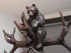19th Century black forest bear hall stand