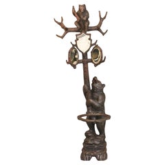 19th Century black forest bear hall stand