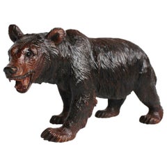 Antique 19th Century Black Forest Bear Sculpture