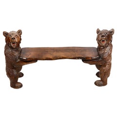 19th Century Black Forest Bench