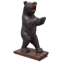 19th Century Black Forest Carved Bear