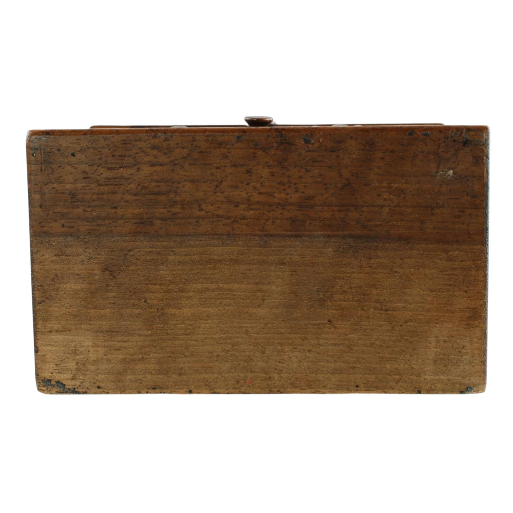19th Century Black Forest Carved Bear Motif Wood Box with Swing-Out Compartment For Sale 6
