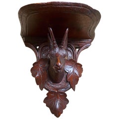 19th Century Black Forest Carved Bracket Shelf, circa 1860