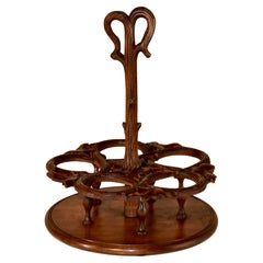 Set di cordiali intagliati Black Forest del XIX secolo