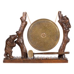 19th Century Black Forest Carved Dinner Gong