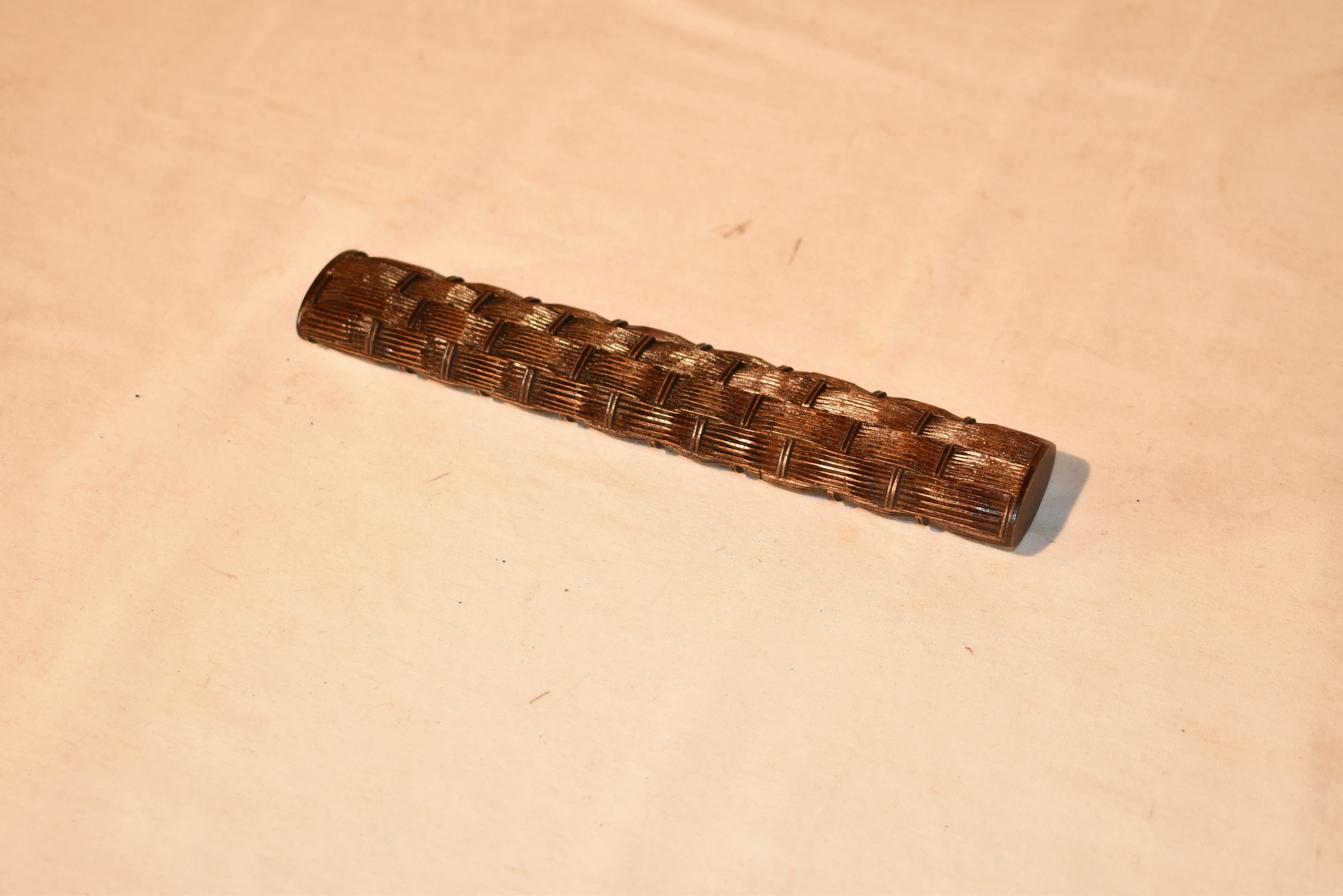 Swiss 19th Century Black Forest Carved Fan Case For Sale